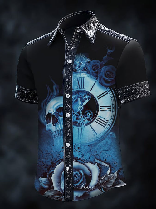 Men's Gothic Dark Short Sleeve Shirt