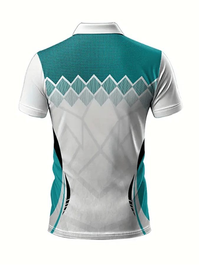 Men's Golf Casual Printed Casual Polo Shirt