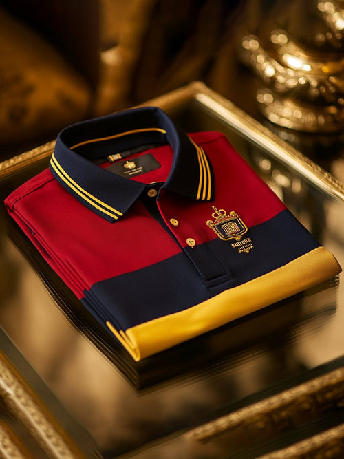 Men's Business Casual Button Short Sleeve Polo Shirt
