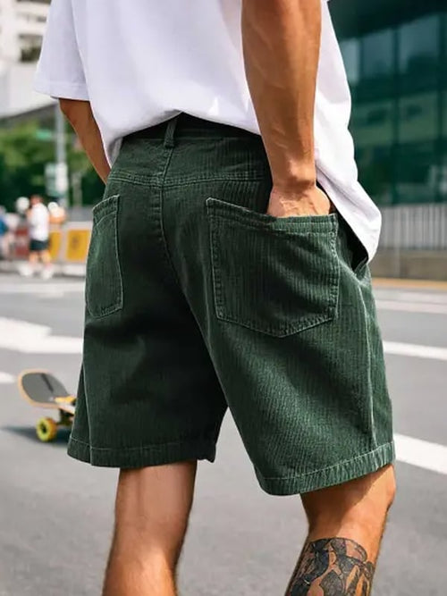 Men's Vintage Multi-Pocket Cargo Shorts