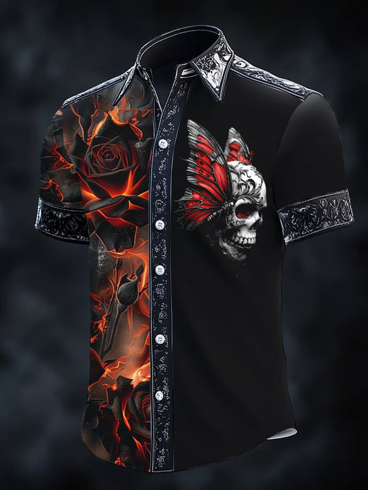 Men's Retro Gothic Dark Shirt