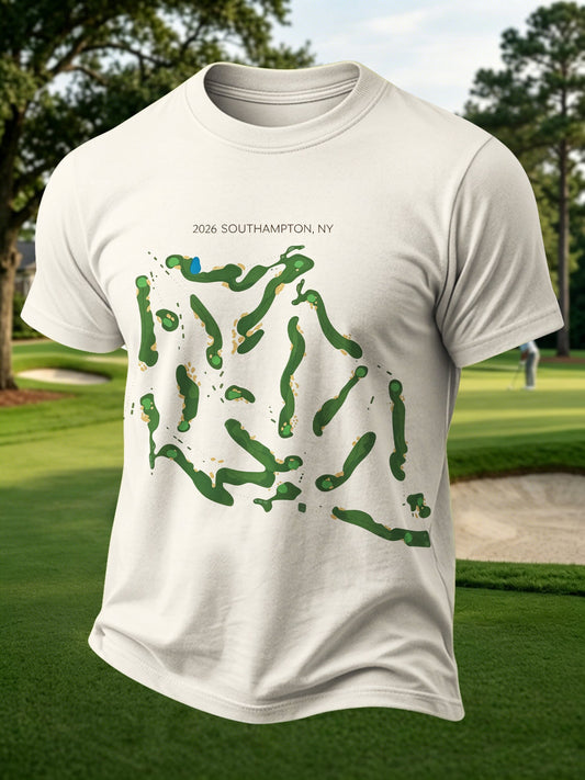 Men's Golf Enthusiast Printed Casual Tops