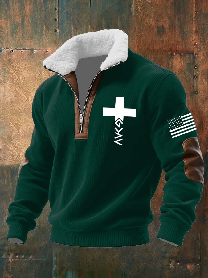 Men's Faith Textured Sweatshirt