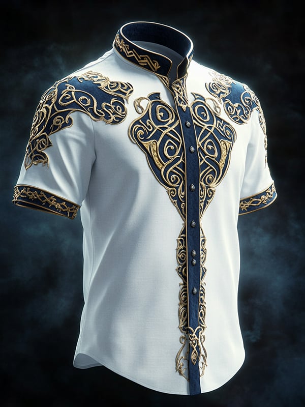 Men's Retro Gothic Light Shirt