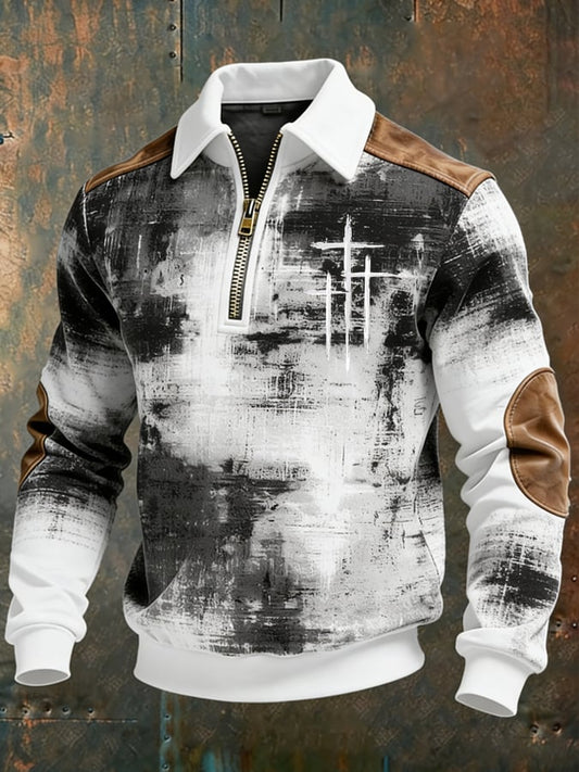 Men's Faith Print Hoodie-Fast Shipping