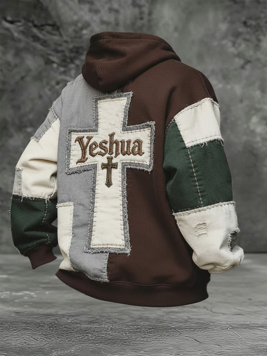 Men'S Casual Faith-Inspired Printed Hoodie-Fast Shipping