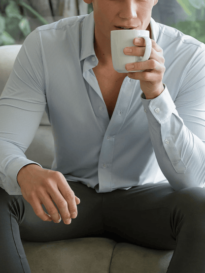 Men's Business Casual Long Sleeve Shirt
