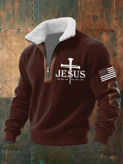 Men's Faith Textured Sweatshirt