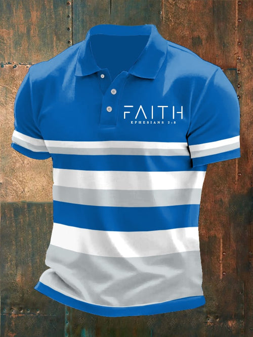 Men's Faith Printed Polo Shirt