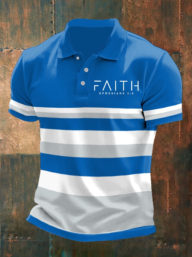 Men's Faith Printed Polo Shirt