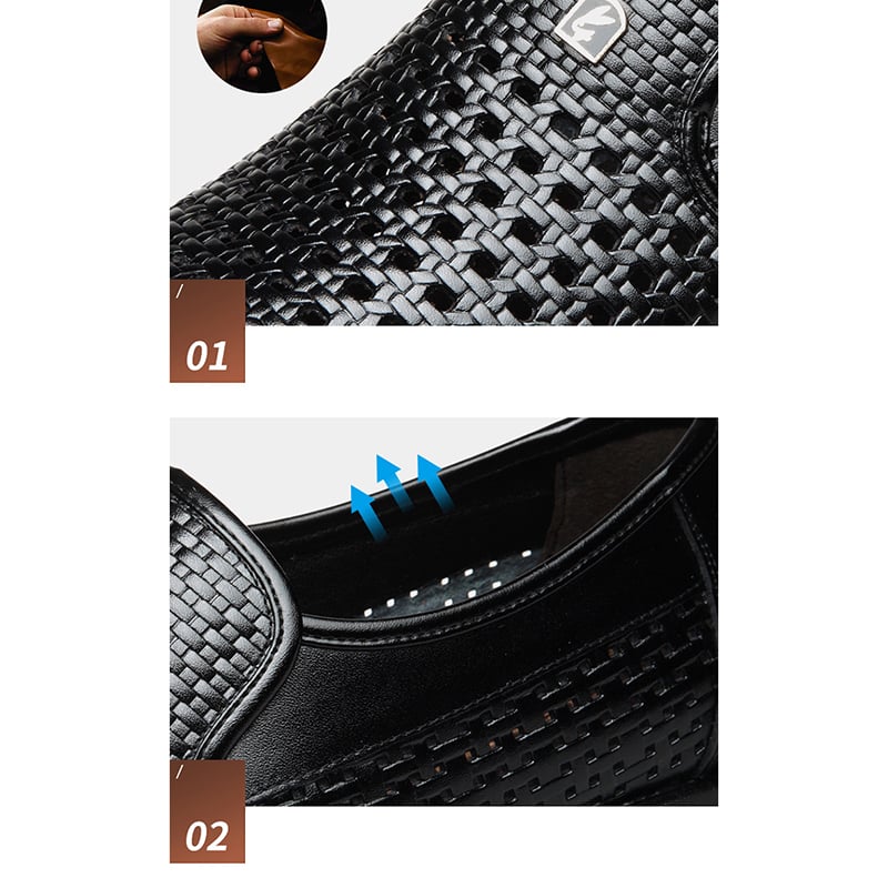 Men'S All-Match Breathable Casual Business Formal Leather Shoes