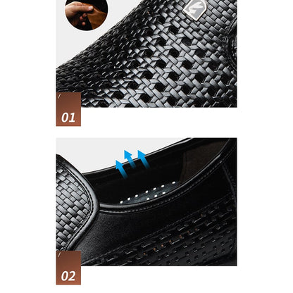 Men'S All-Match Breathable Casual Business Formal Leather Shoes