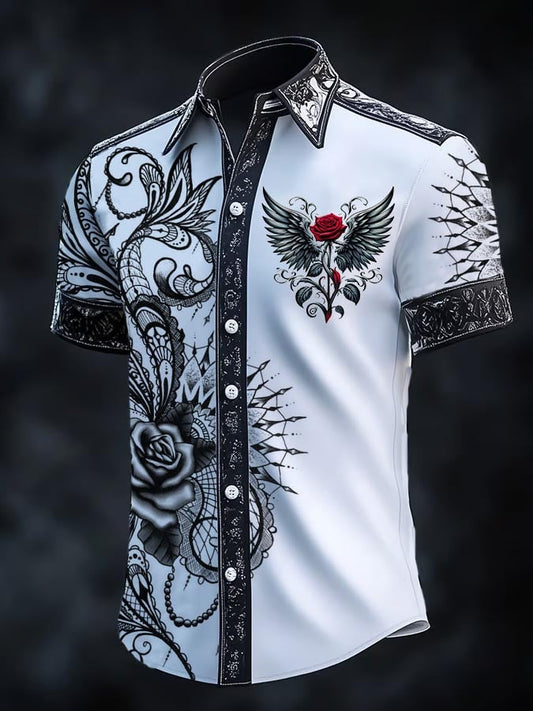 Men's Retro Gothic Dark Shirt