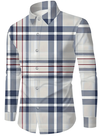 Men's Plaid Business Casual Shirt