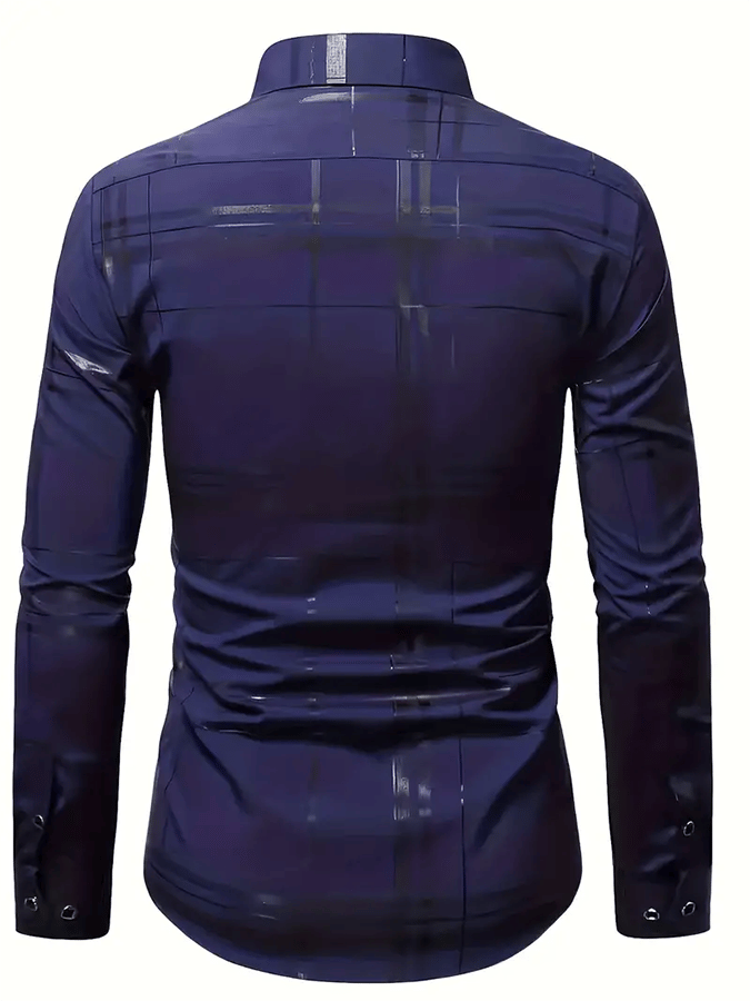 Men's Plaid Business Casual Shirt