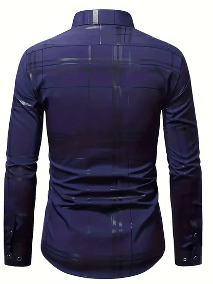 Men's Plaid Business Casual Shirt