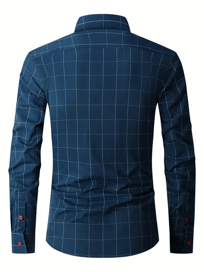Men's Plaid Business Casual Shirt