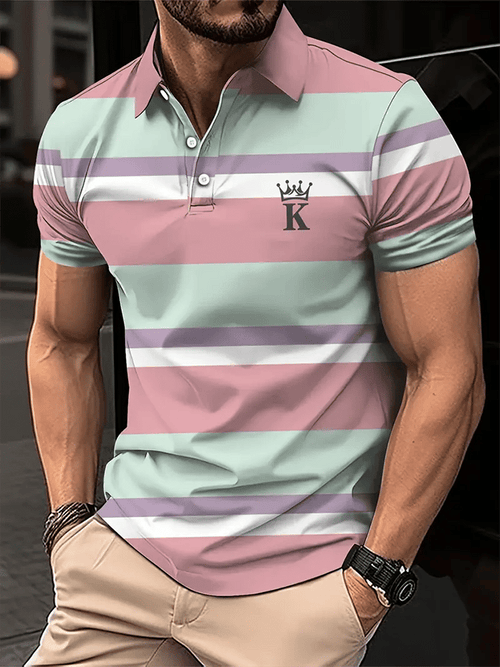 Men's Fashionable And Versatile Business Casual Polo Shirt