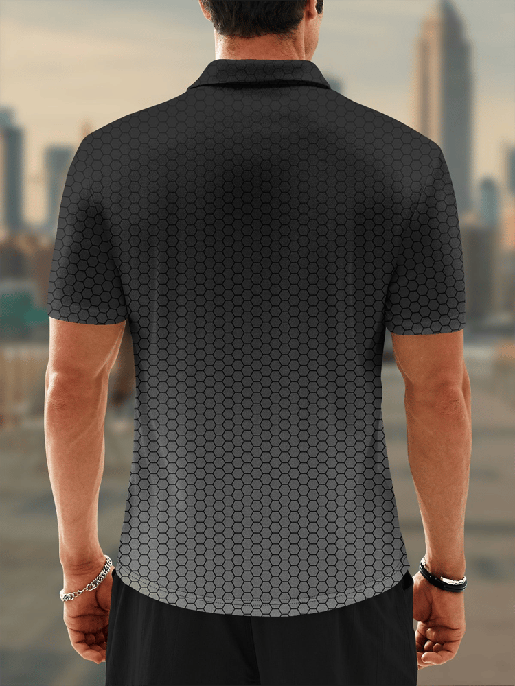 Casual Men'S Zipper Polo