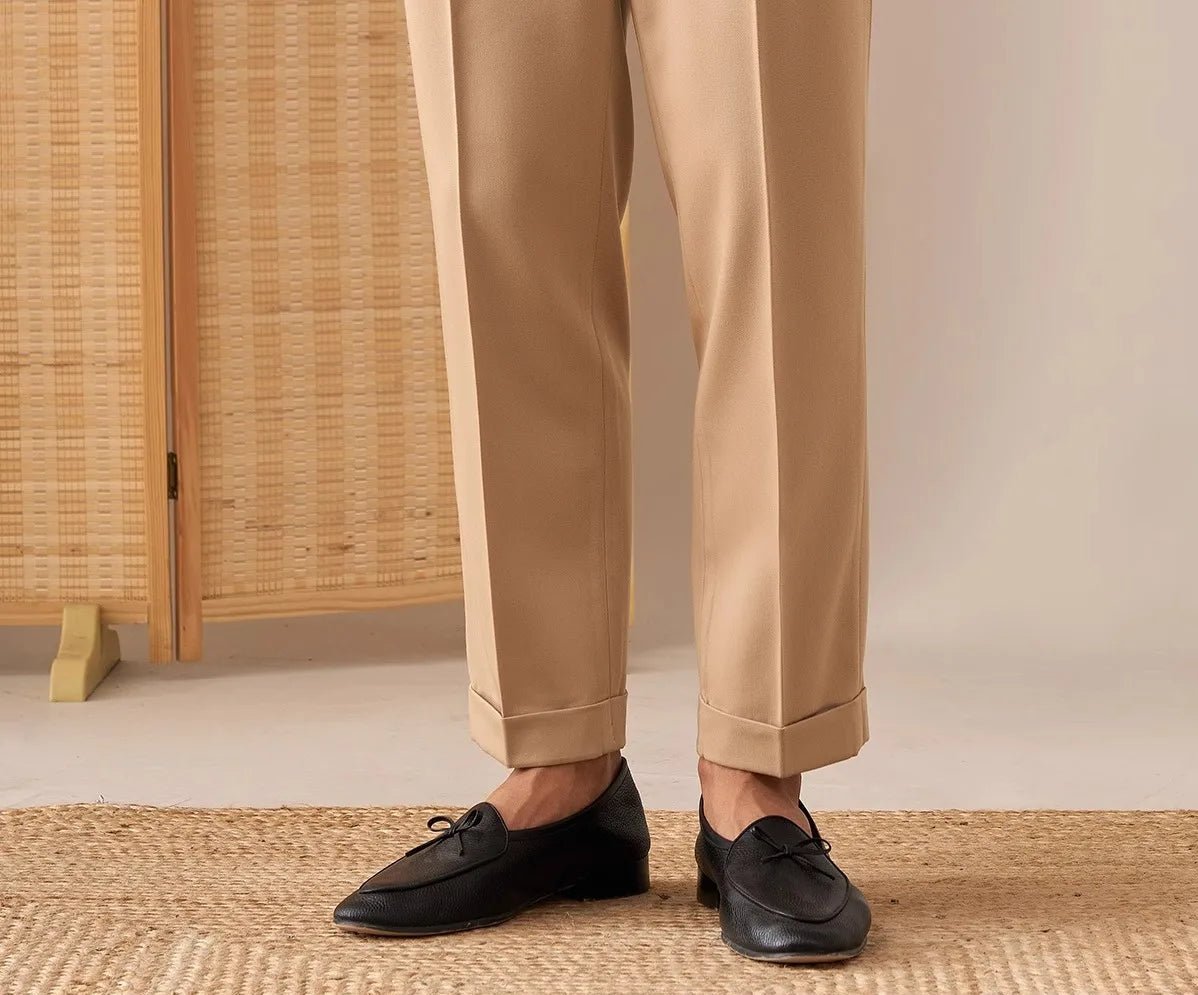 Casual button-down straight fit elegant pants