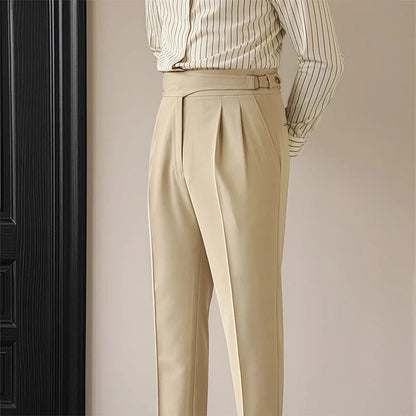 Casual button-down straight fit elegant pants