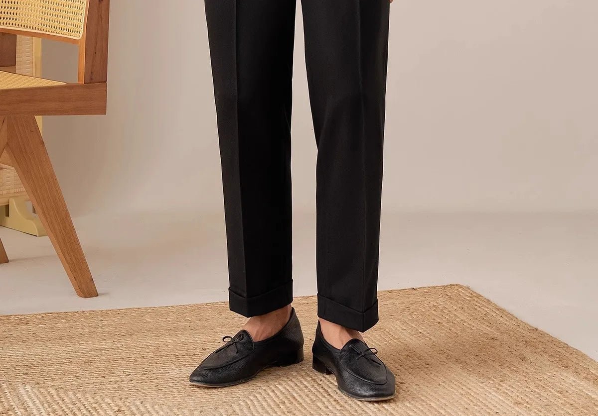 Casual button-down straight fit elegant pants