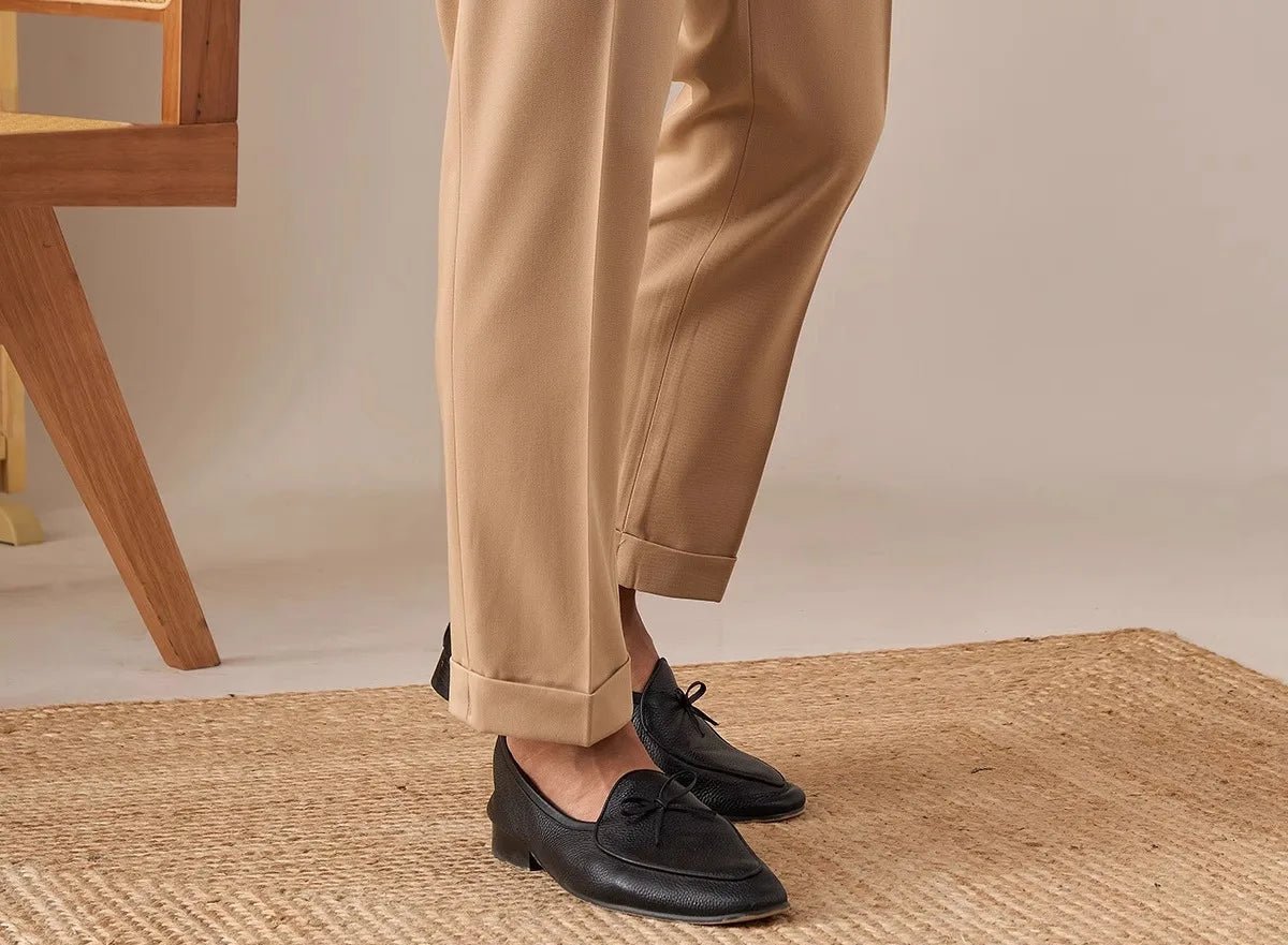 Casual button-down straight fit elegant pants