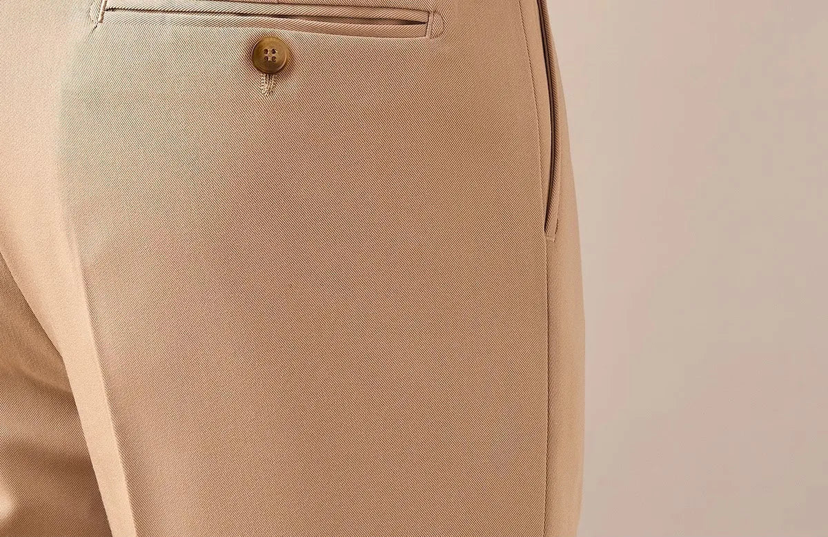 Casual button-down straight fit elegant pants