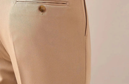 Casual button-down straight fit elegant pants