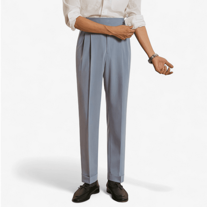 Casual button-down straight fit elegant pants
