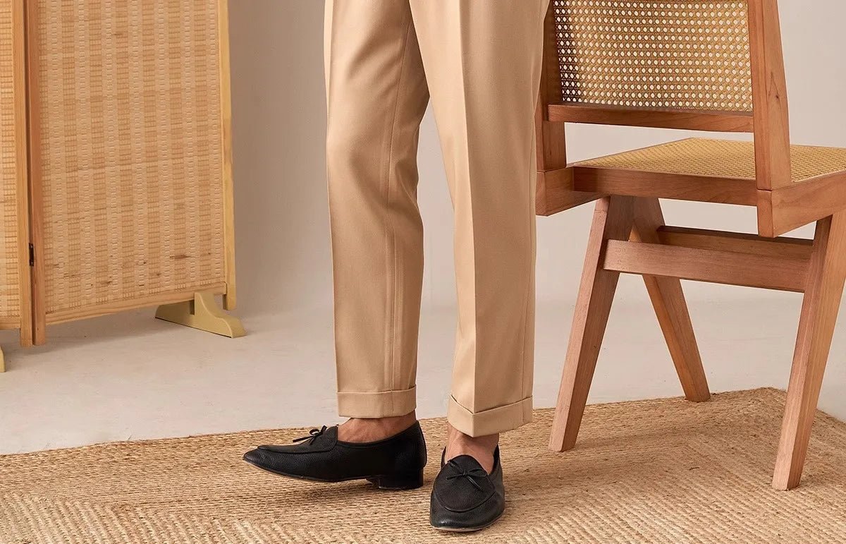 Casual button-down straight fit elegant pants