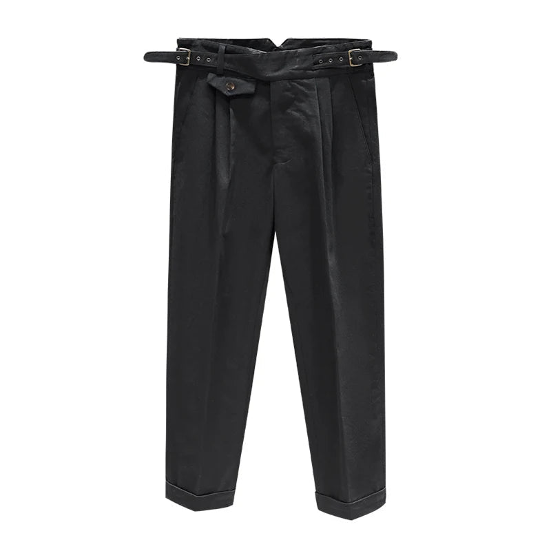 Casual italian cotton trousers four season