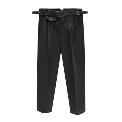 Casual italian cotton trousers four season
