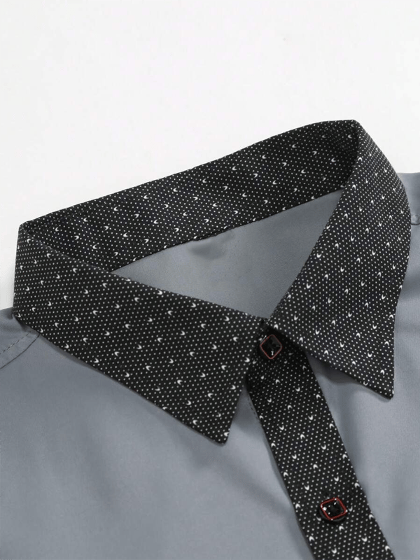 Men's Business Casual Long Sleeve Shirt