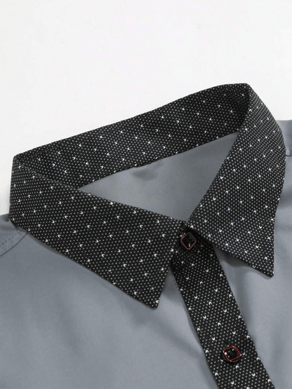 Men's Business Casual Long Sleeve Shirt