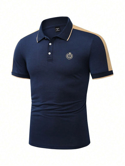Men's Printed Casual POLO Shirt