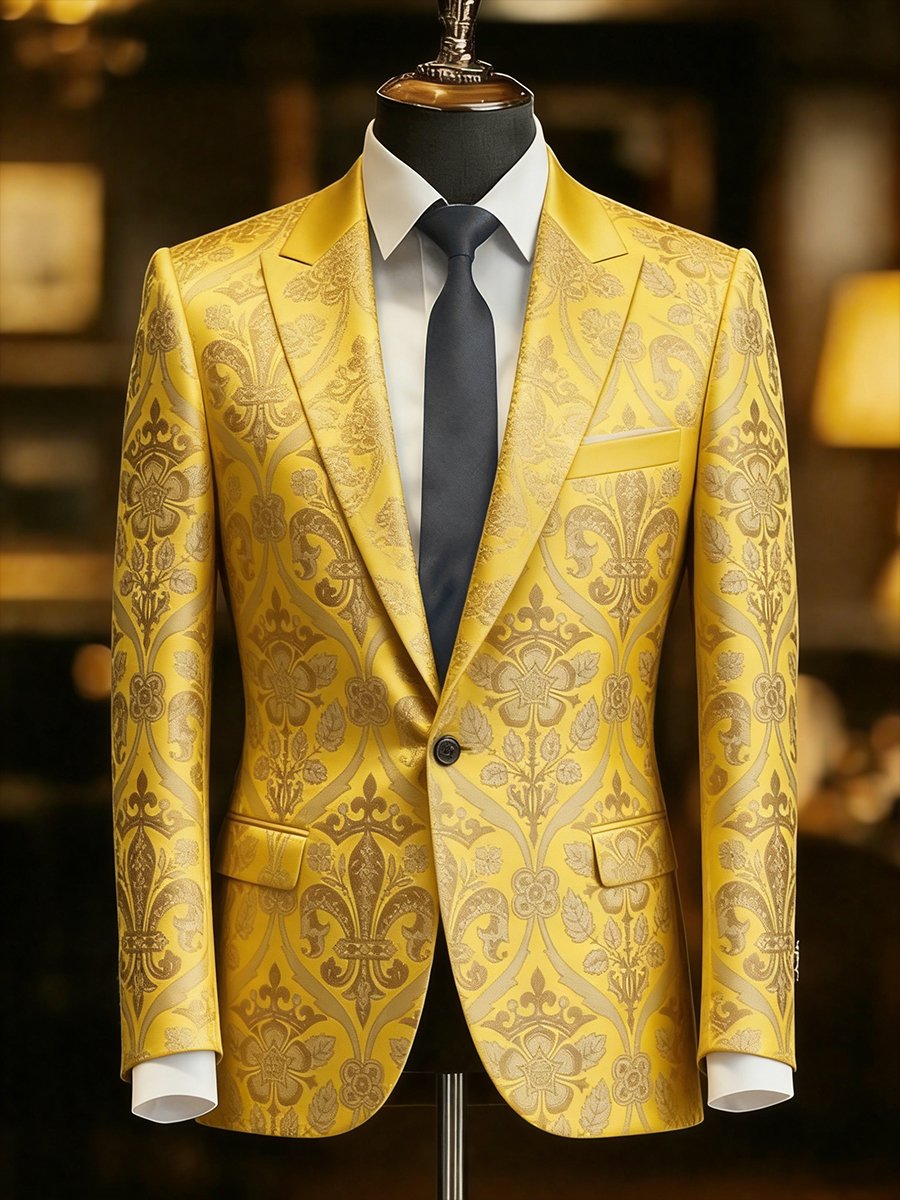Men's Luxury Printed Casual Blazer