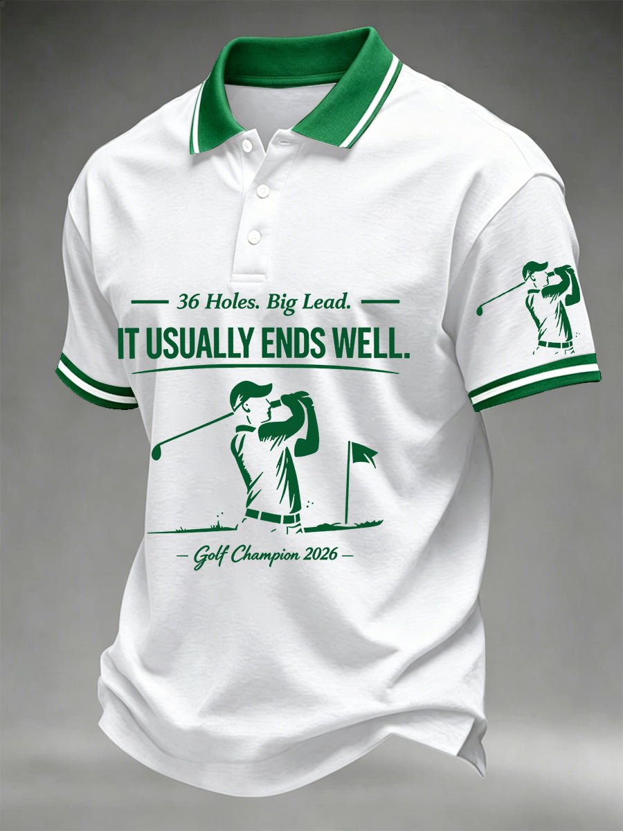 Men's Golf Champion Print Casual Polo