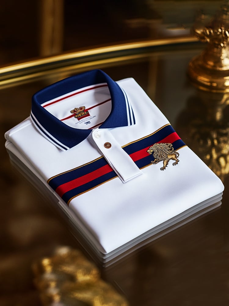 Men's Business Casual Button Short Sleeve Polo Shirt