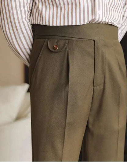 Classic office gentleman trousers