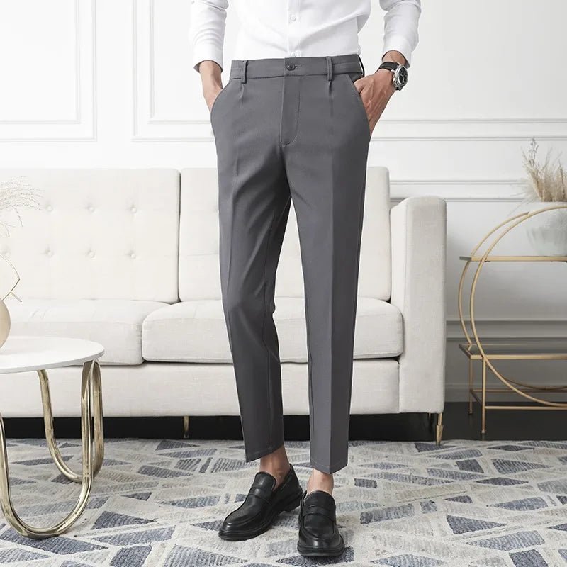 Classic straight dress trousers