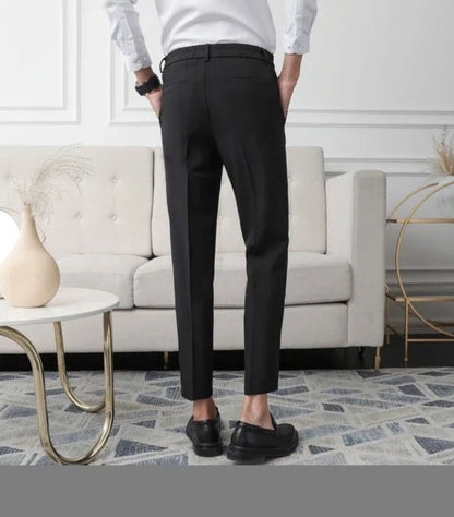 Classic straight dress trousers