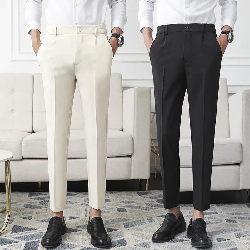 Classic straight dress trousers