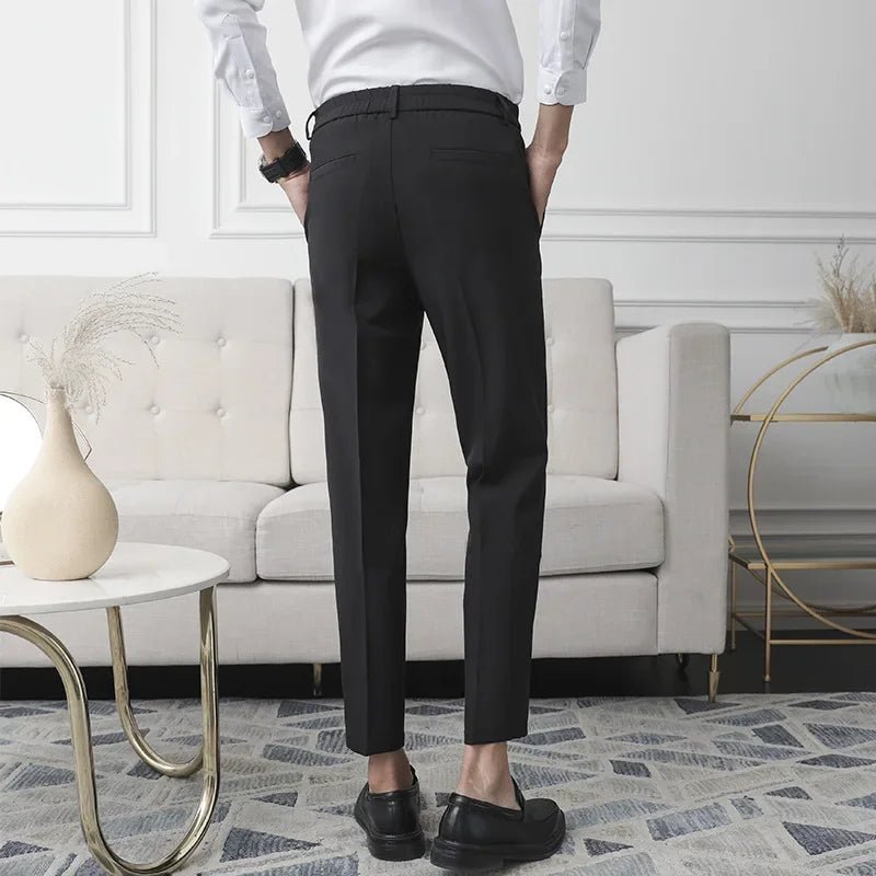 Classic straight dress trousers