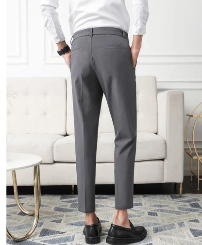 Classic straight dress trousers
