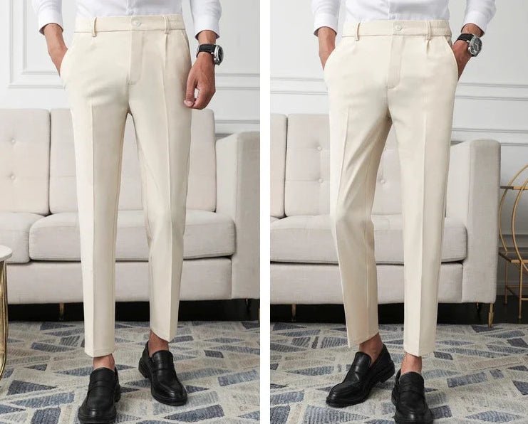 Classic straight dress trousers
