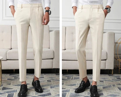 Classic straight dress trousers