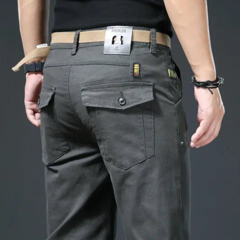 Cotton stretch smart-casual pants