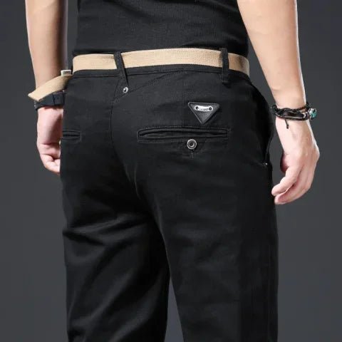 Cotton stretch smart-casual pants