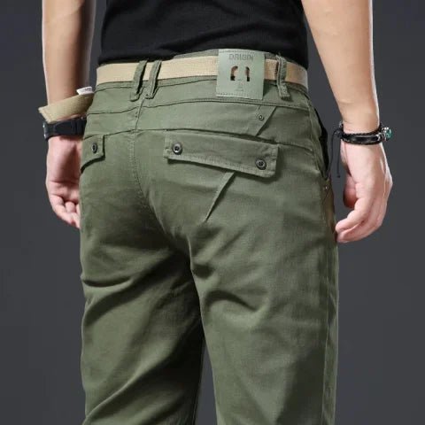 Cotton stretch smart-casual pants